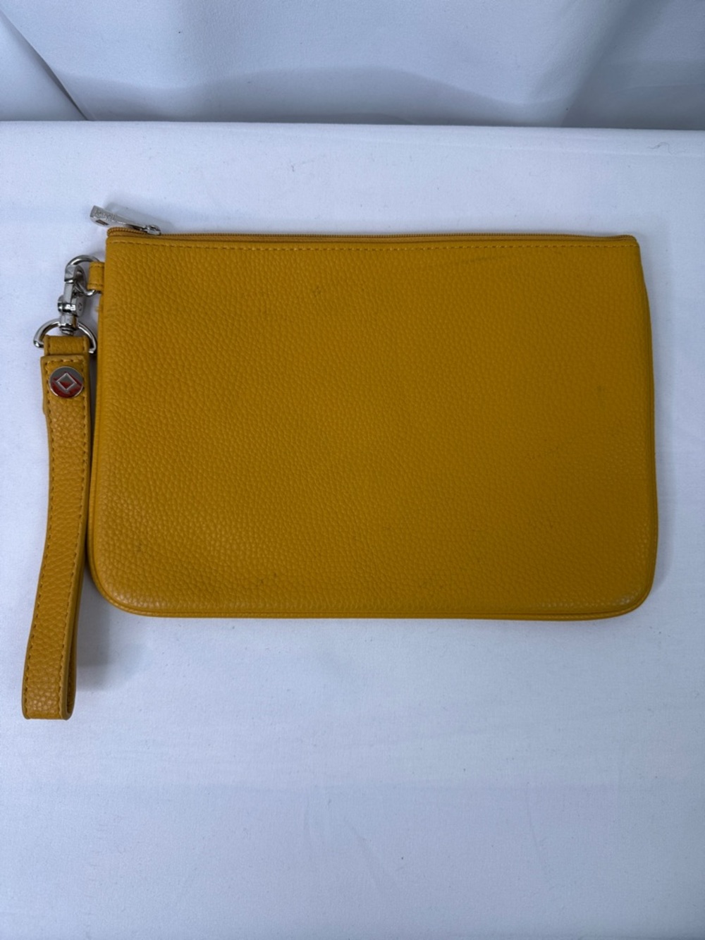 Jeweli Yellow Leather Wristlet Strap